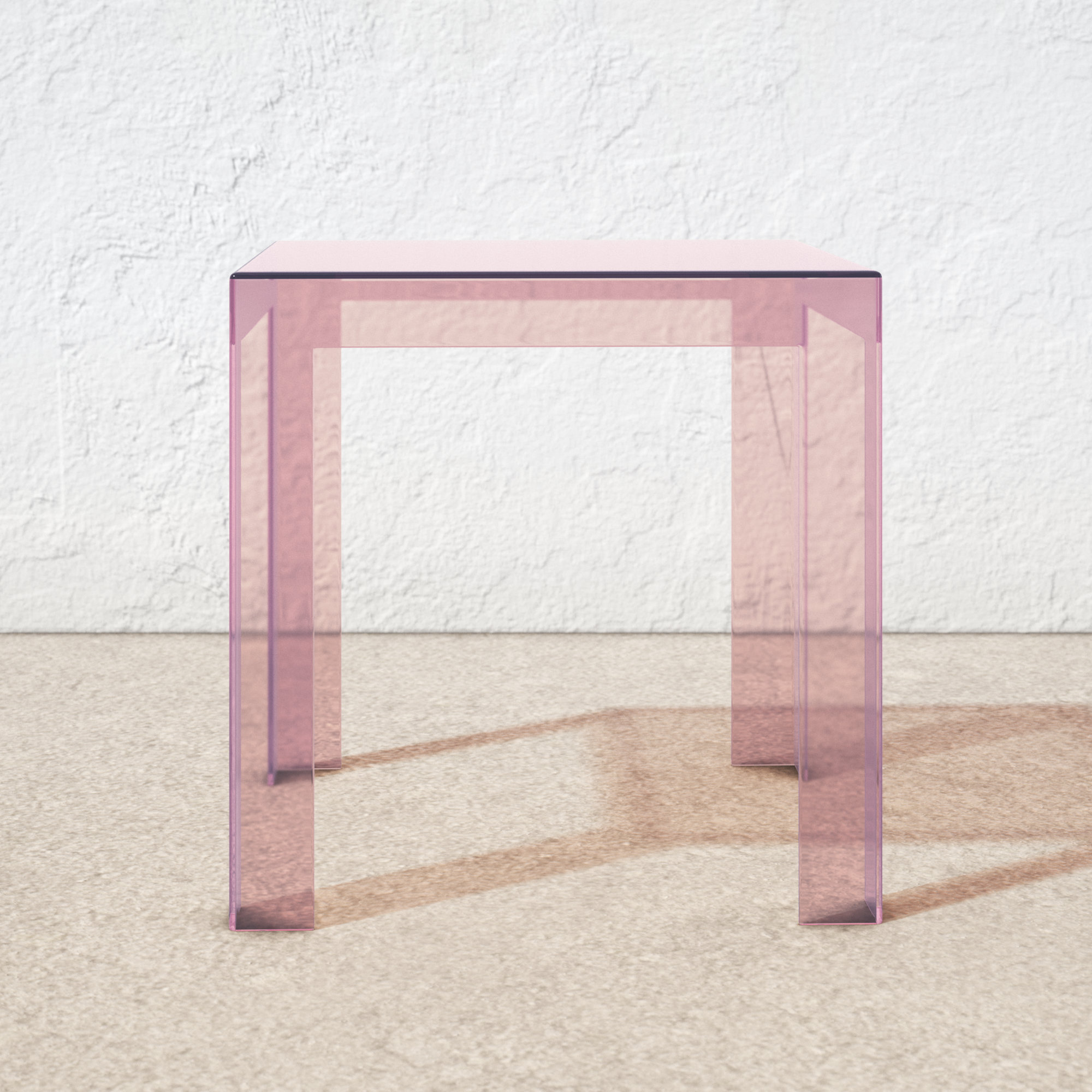 Kartell JOLLY クリア Kartell Jolly Side Table | Plastic | Living Room Furniture